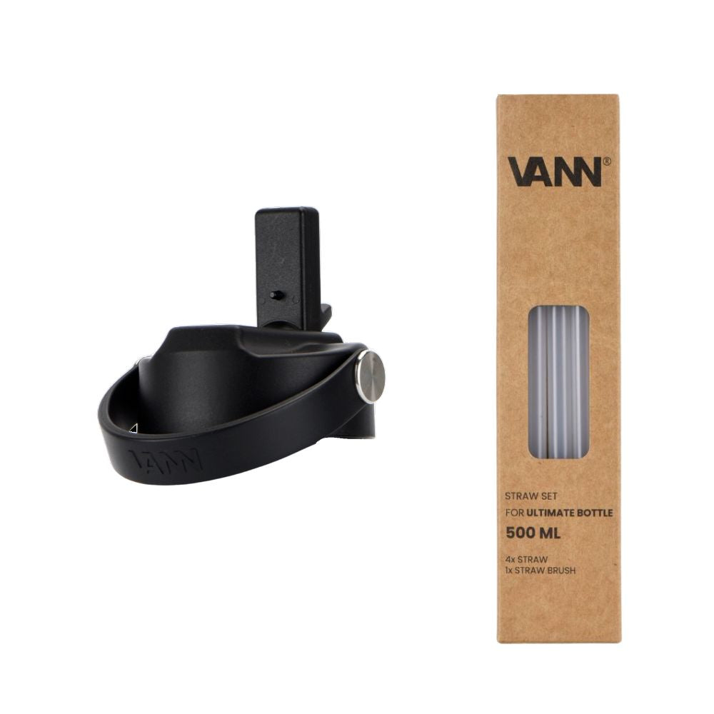 Dop met rietje V2 met rietjes - Ultimate Bottle