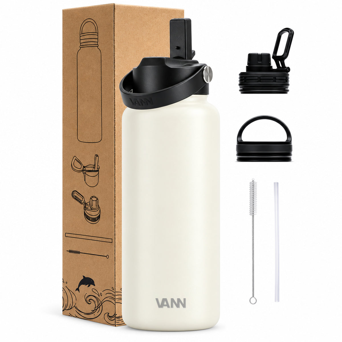 VANN Ultimate Bottle 1 liter - Ivory