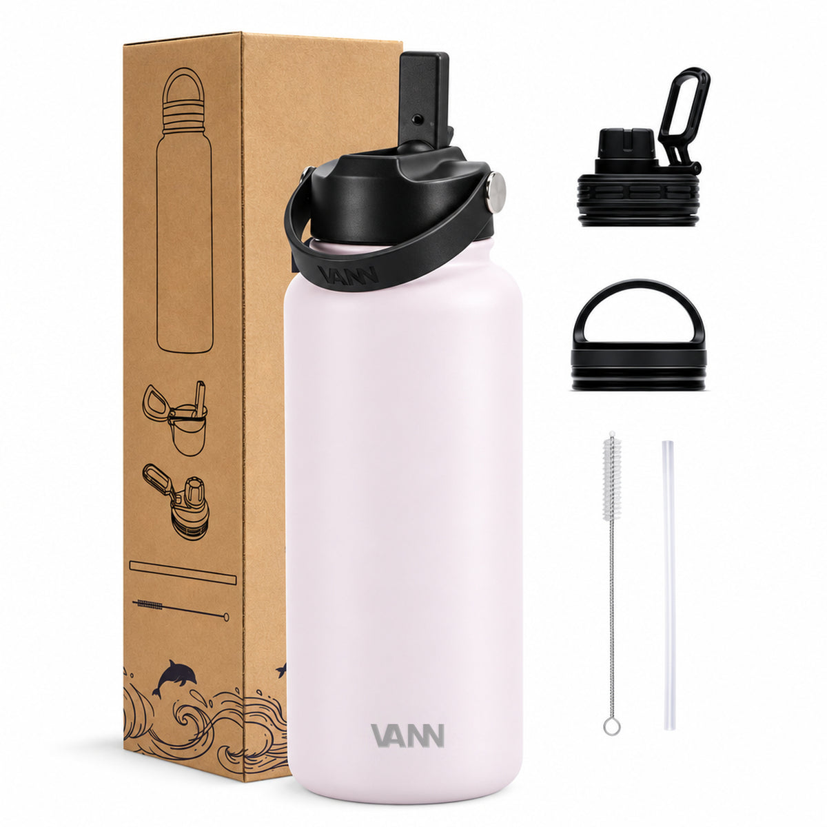 VANN Ultimate Bottle 1 liter - Himalayan Salt