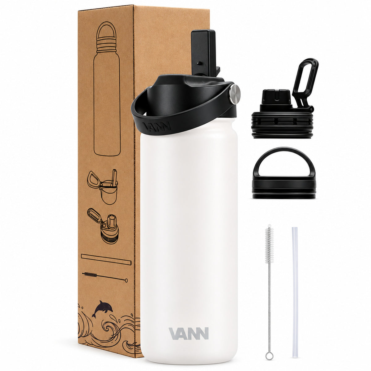 VANN Ultimate Bottle 500 ml - Soft Coral Off White