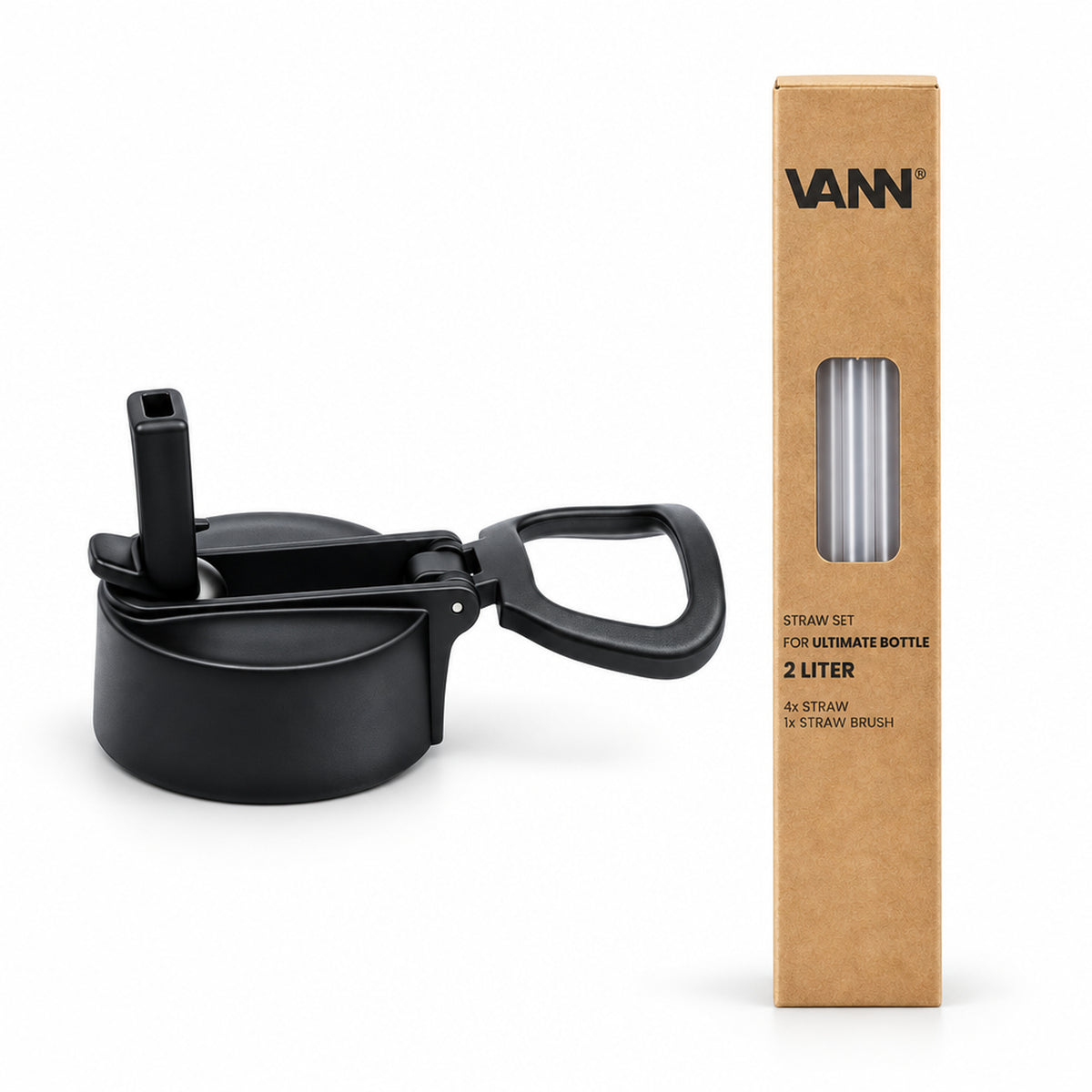 VANN Dop met tuit V1 met rietjes Ultimate Bottle - 2000 ML