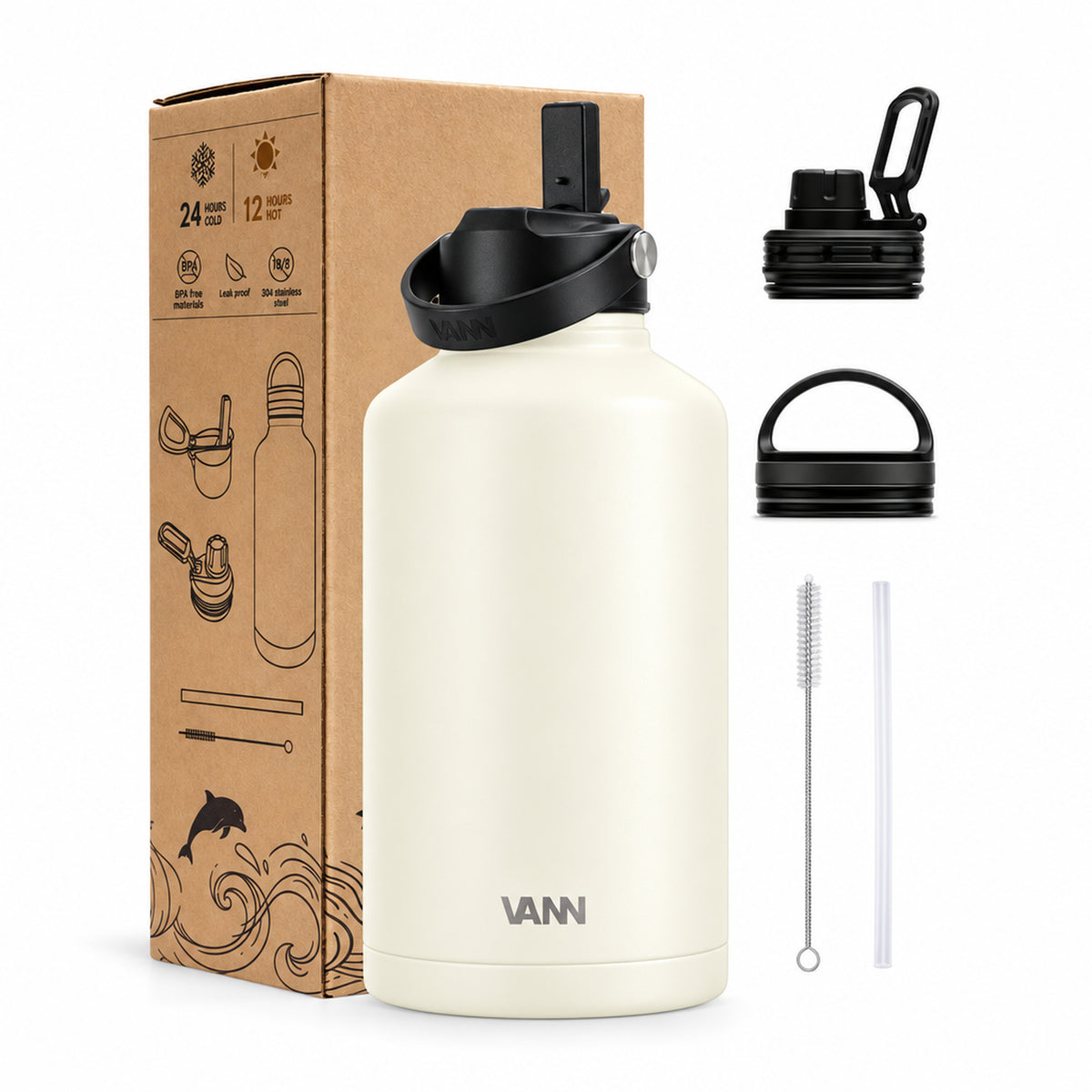 VANN Ultimate Bottle 2 liter - Ivory