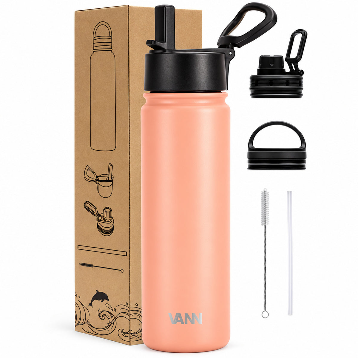 VANN Ultimate Bottle 650 ml - Coral