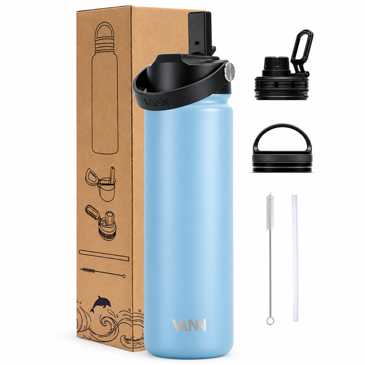 VANN Ultimate Bottle 650 ml - Bay Blue