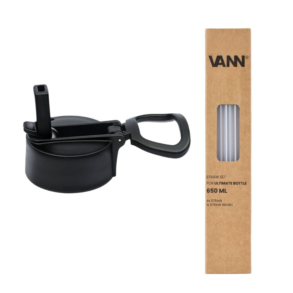 Dop met rietje V1 met rietjes - Ultimate Bottle