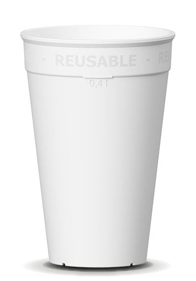 ÖkoCup® 20x Herbruikbare kunststof bekers voor koude en warme dranken