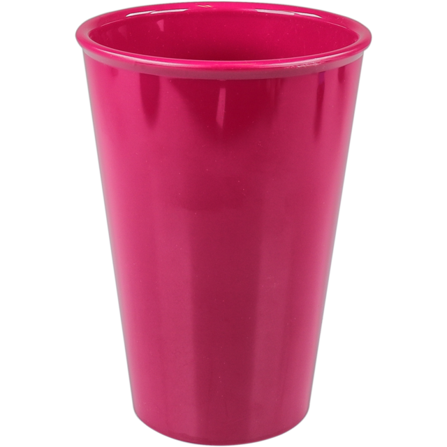 10x Unbreakable hard plastic reusable cups 400 ML - Ornamin®