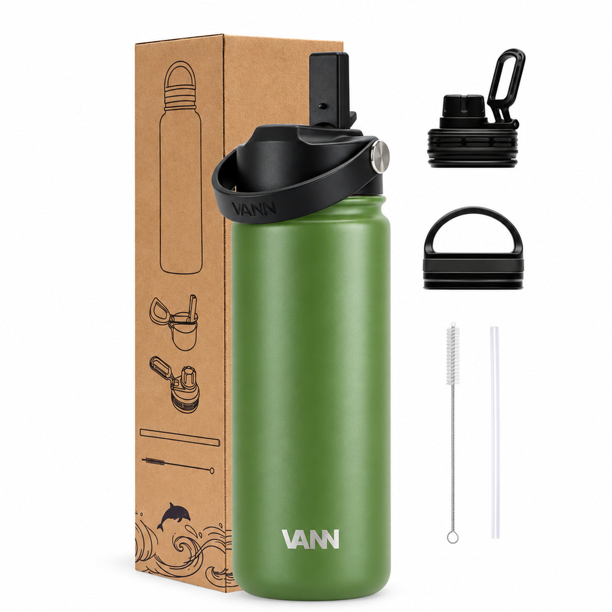 VANN Ultimate Bottle 500 ml - Highland Green
