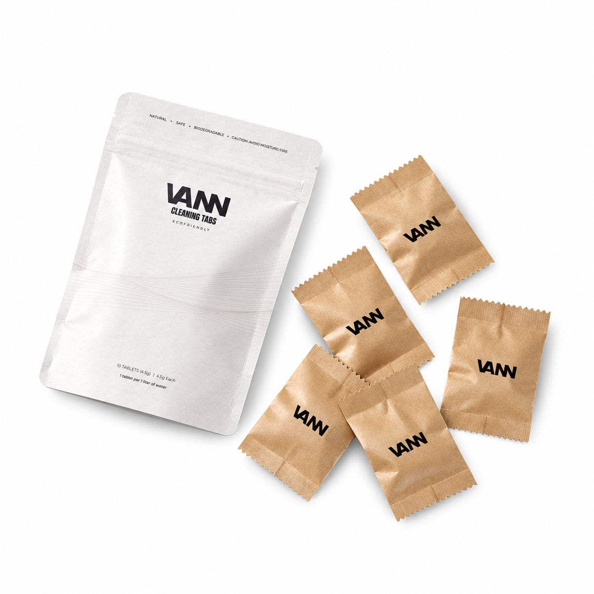VANN Schoonmaaktabs - productfoto op witte achtergrond