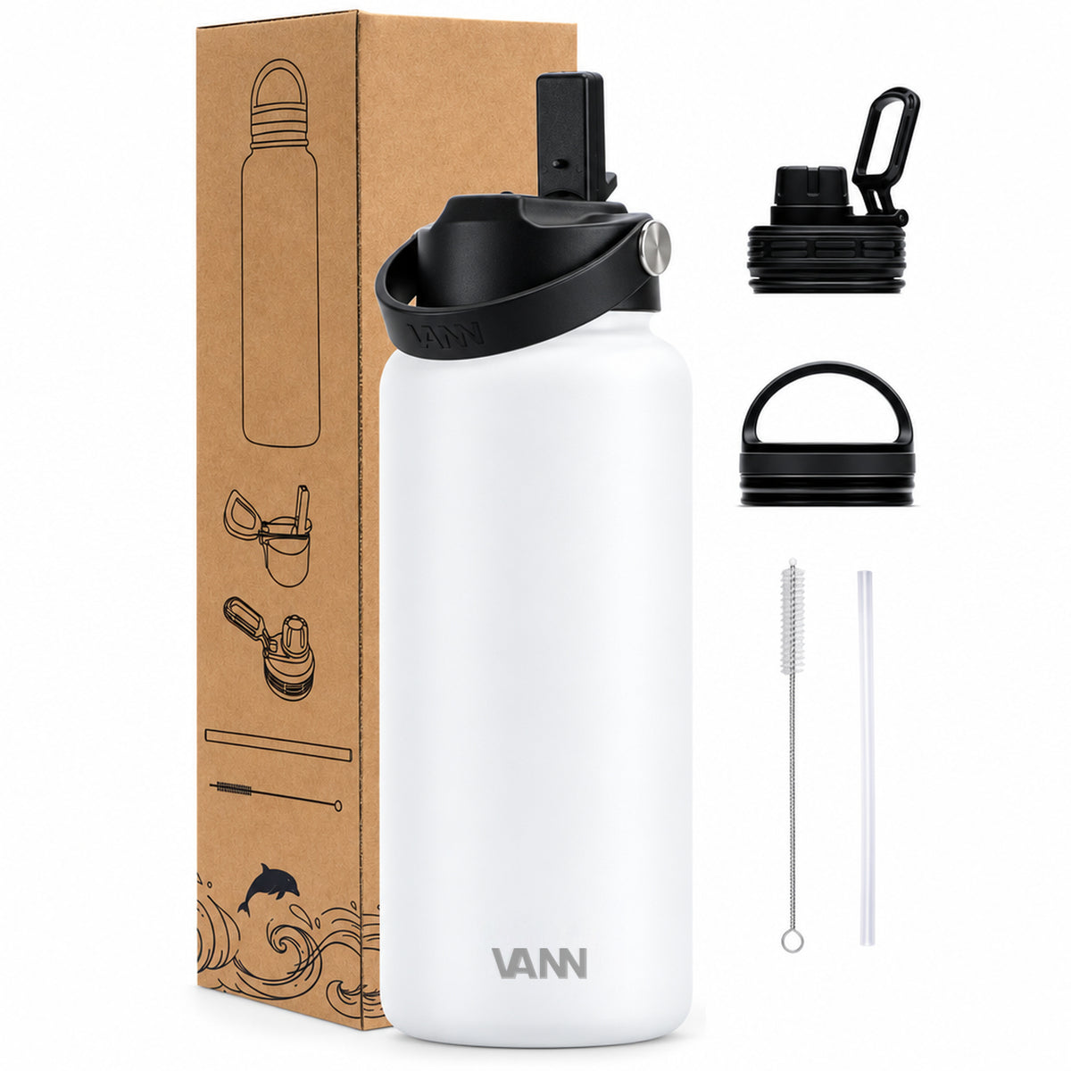 VANN Ultimate Bottle 1 liter - Alpine Snow