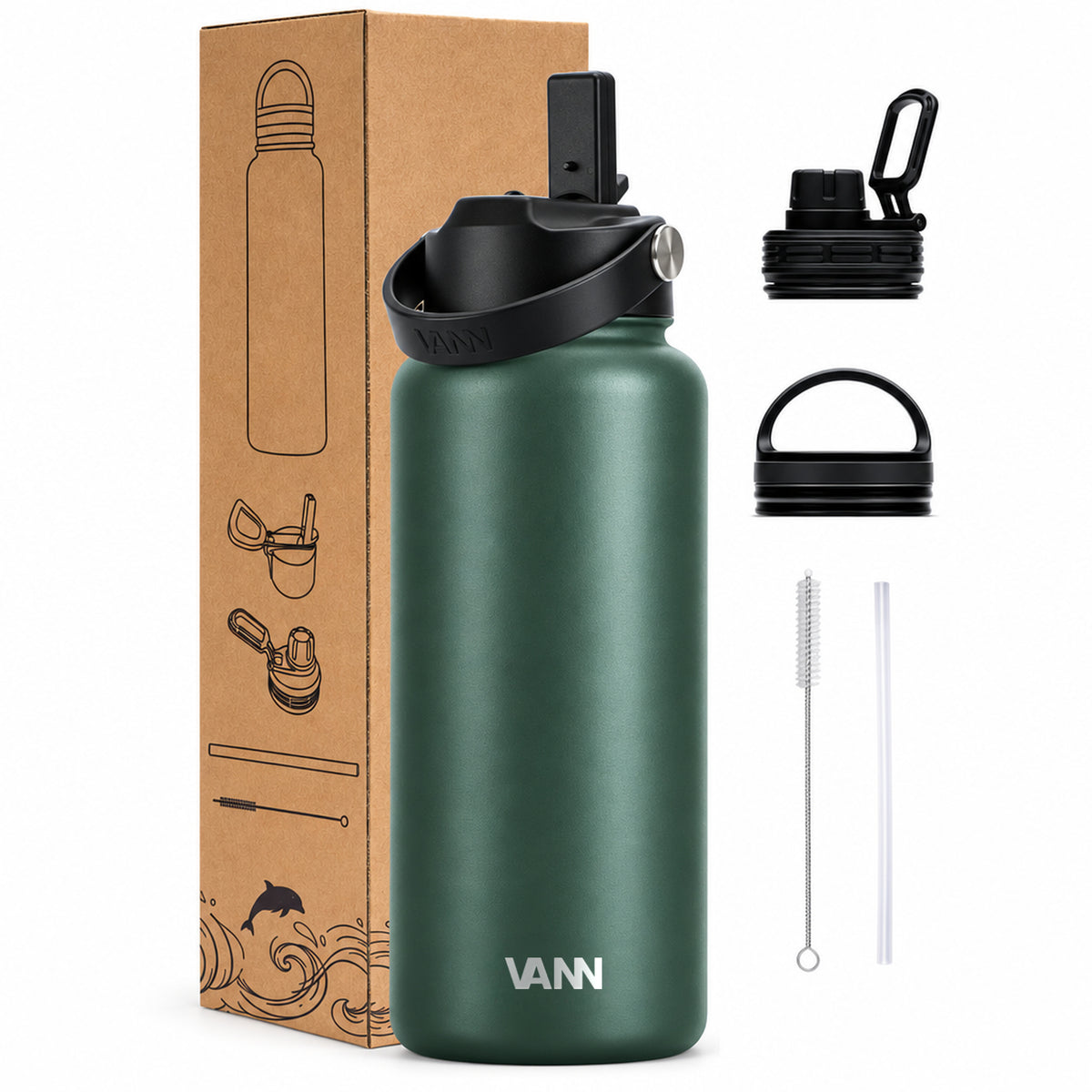 VANN Ultimate Bottle 1 liter - Dark Forest