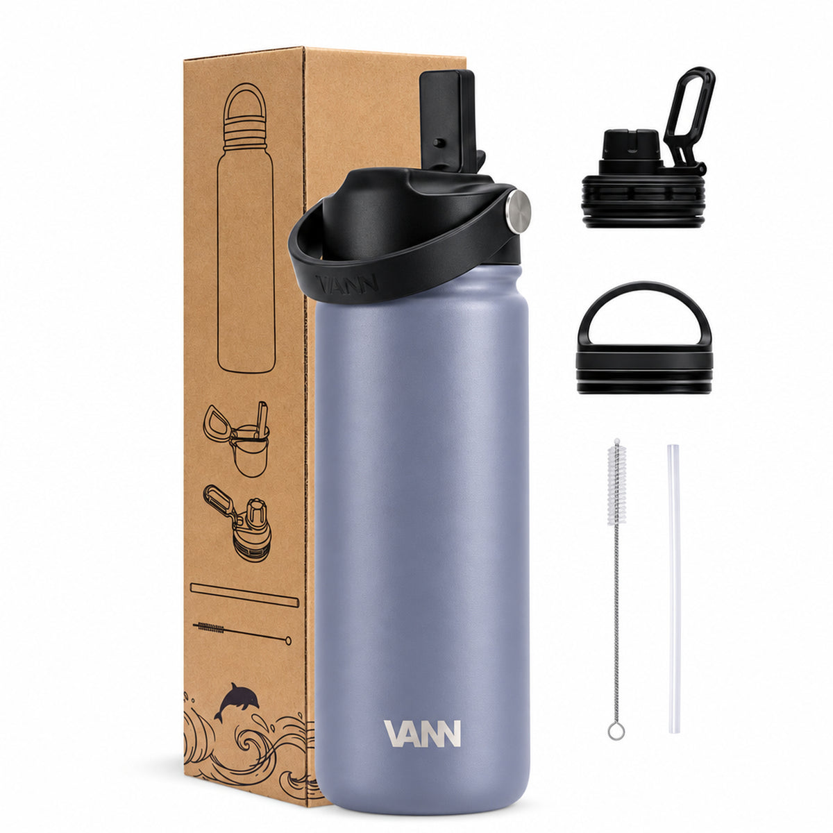 VANN Ultimate Bottle 500 ml - Lavender grey