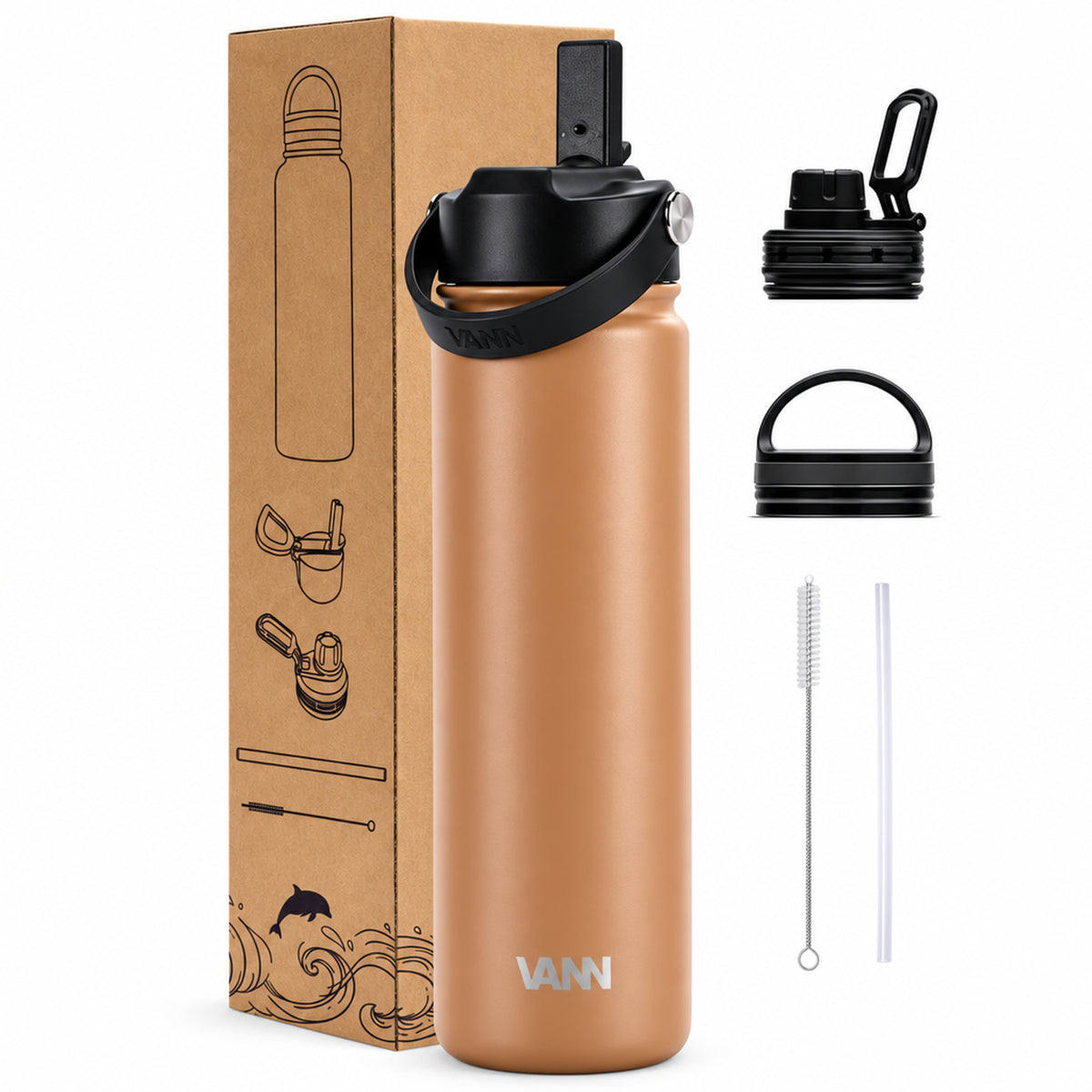 VANN Ultimate Bottle 650 ml - Cappuccino