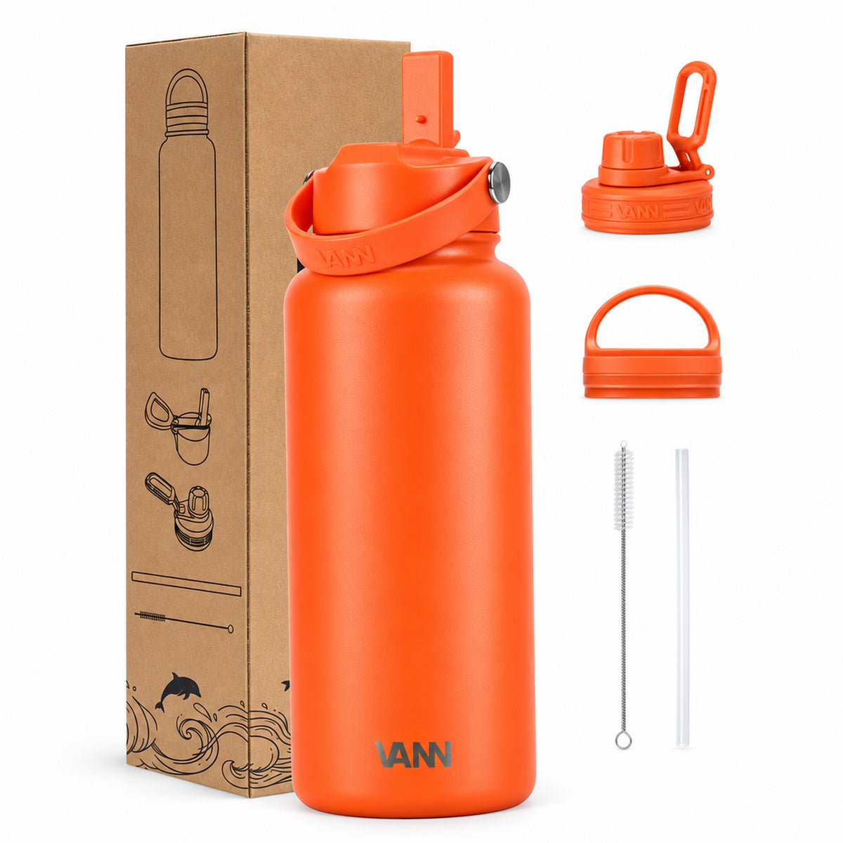 VANN Ultimate Bottle 1 liter - Orange