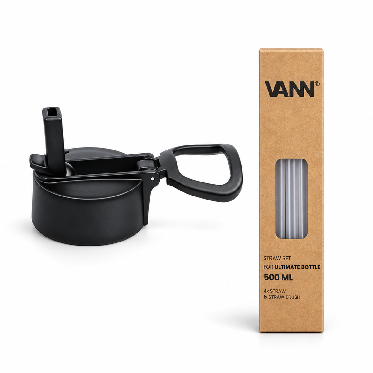 VANN Dop met tuit V1 met rietjes Ultimate Bottle - 500 ML