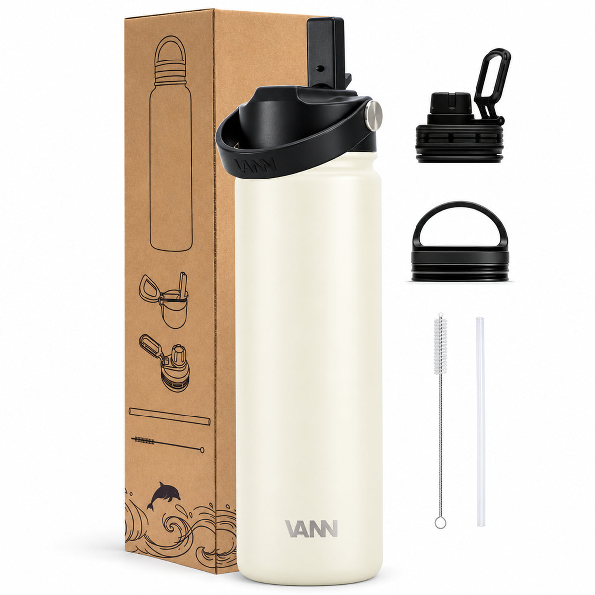 VANN Ultimate Bottle 650 ml - Ivory