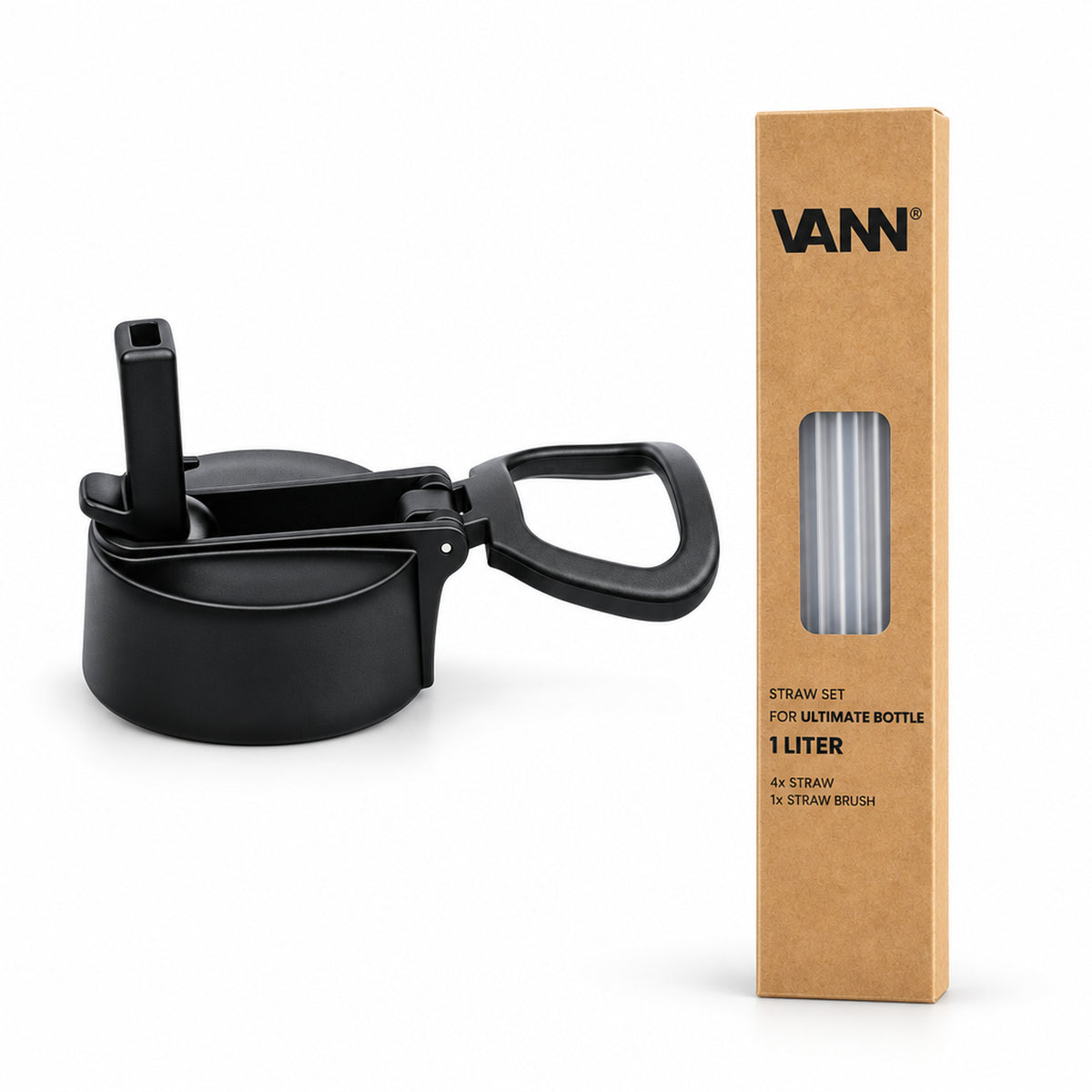 VANN Dop met tuit V1 met rietjes Ultimate Bottle - 1000 ML