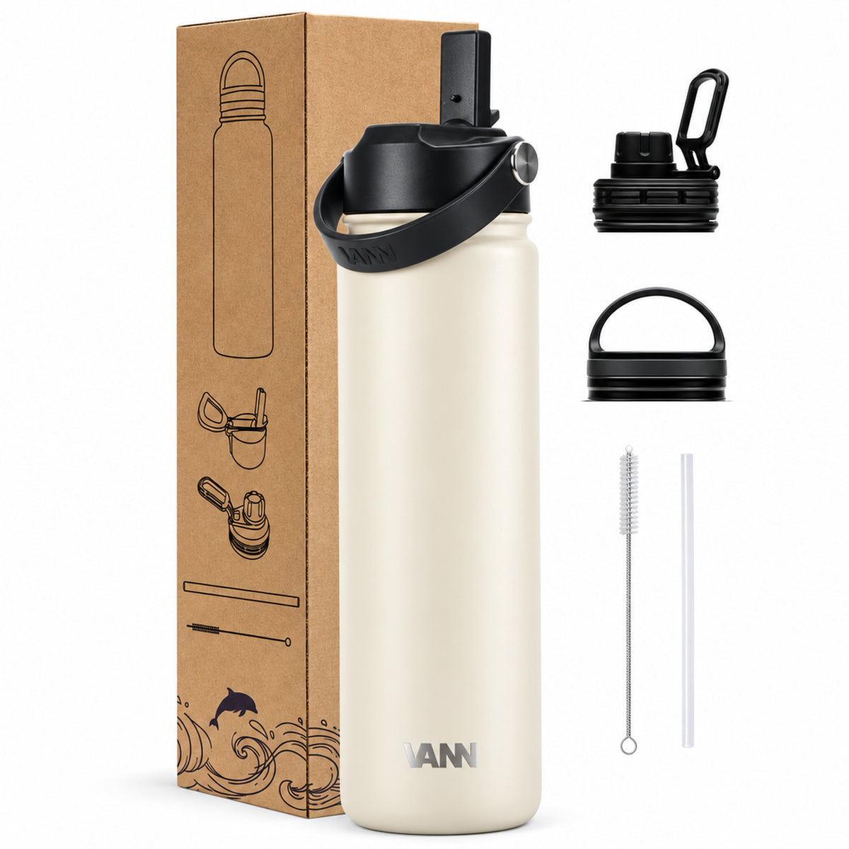 VANN Ultimate Bottle 650 ml - Oatmeal