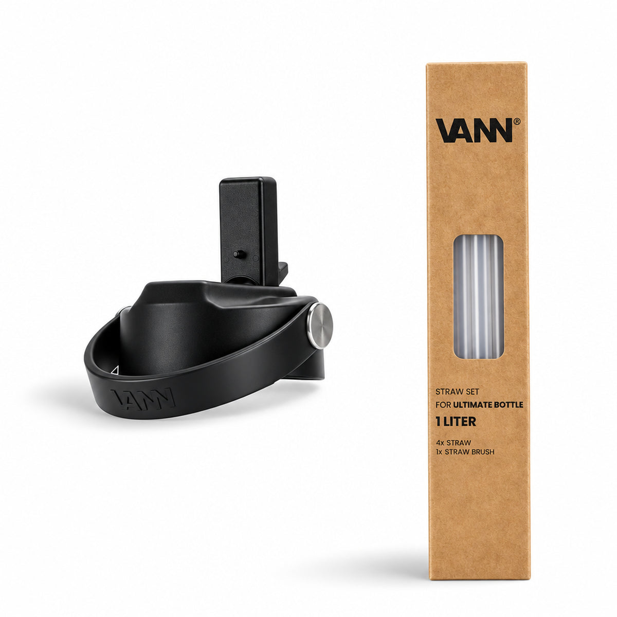 VANN Dop met tuit V2 met rietjes - productfoto op witte achtergrond
