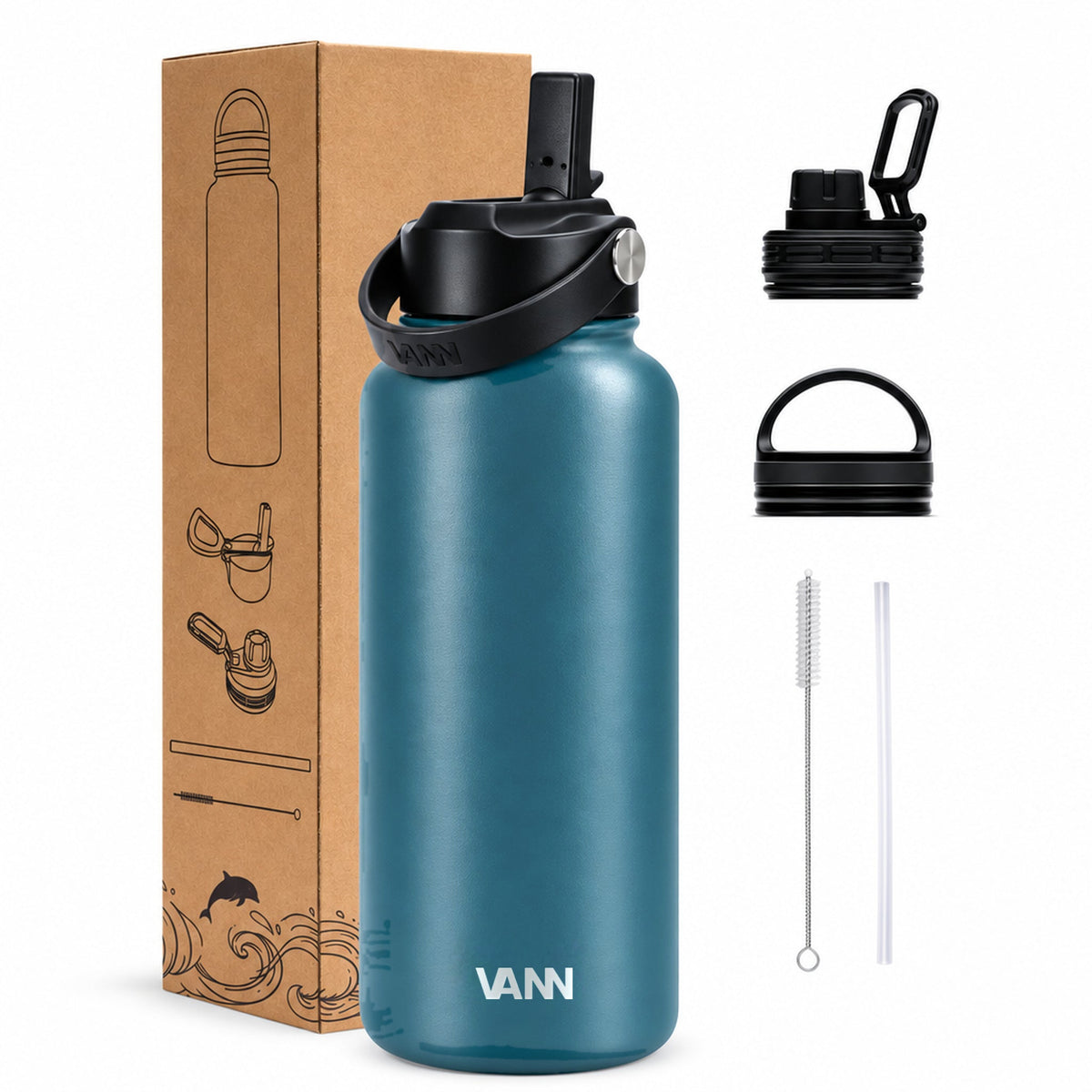 VANN Ultimate Bottle 1 liter Nordic Sea