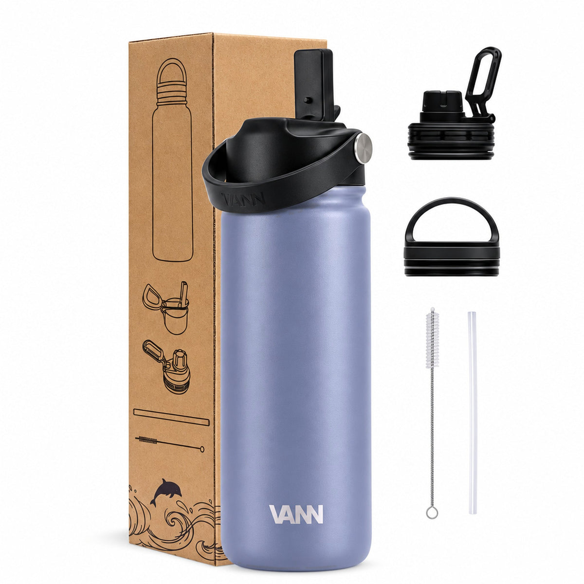 VANN Ultimate Bottle 500 ml Lavender grey