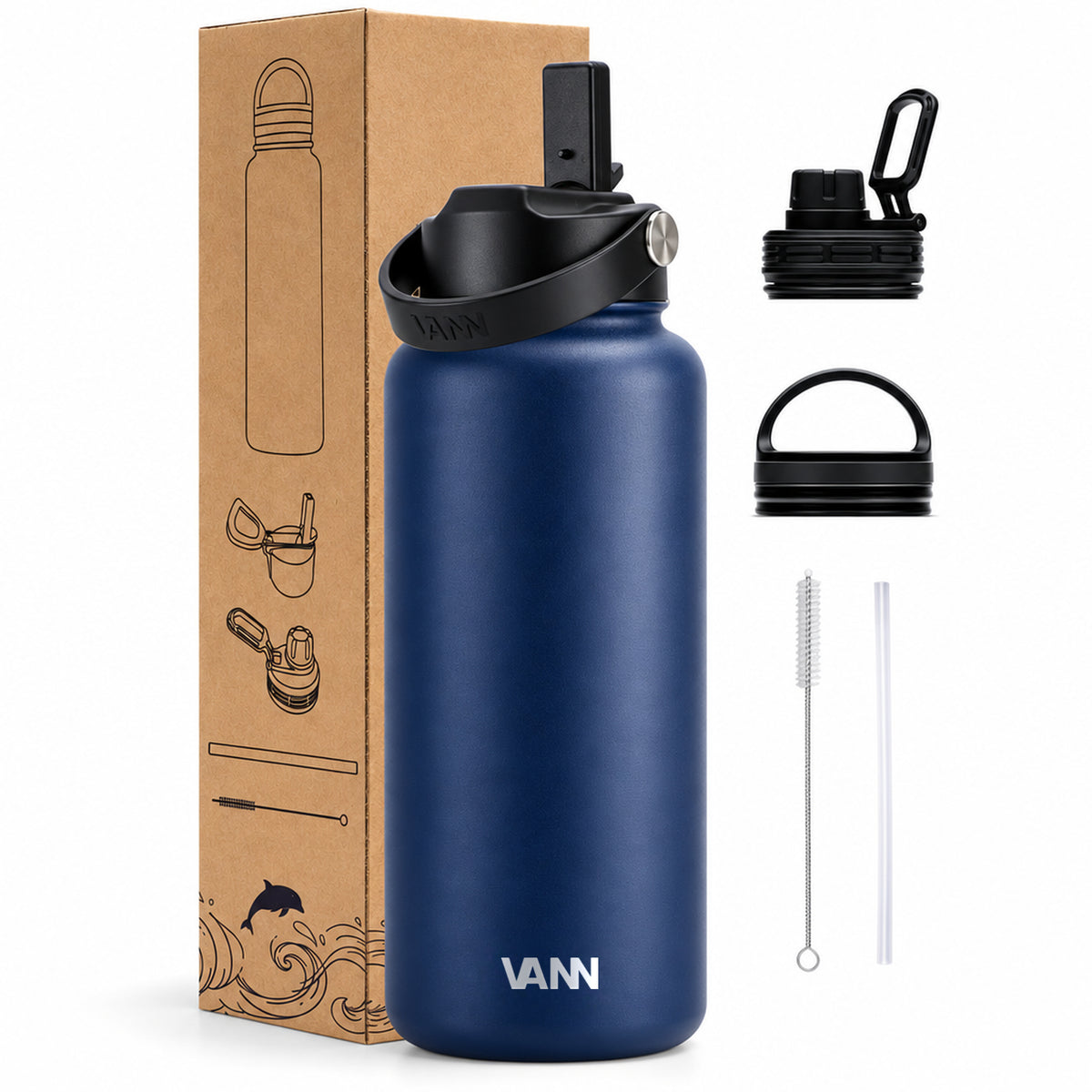 VANN Ultimate Bottle 1 liter - Deep Ocean