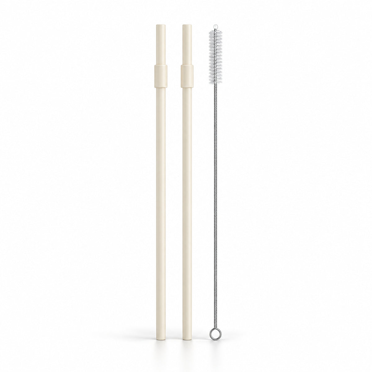 VANN One Tumbler rietjes en schoonmaakborstel - Ivory